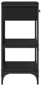 vidaXL Τραπέζι Κονσόλα Μαύρο 75 x 34,5 x 75 εκ. από Επεξεργ. Ξύλο