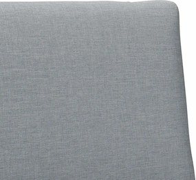 vidaXL Ταπετσαρισμένο κεφαλάρι Ανοιχτό γκρι 100 cm