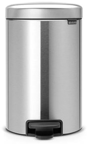 Brabantia 649026 Κάδος με πεντάλ 12L, Matt Steel