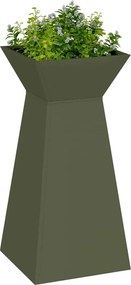 vidaXL Γλάστρα Πυλώνας 2 pcs Ελιά 35 x 35 x 73 εκ.