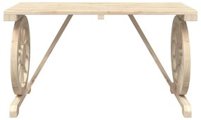 vidaXL Τραπεζαρία Κήπου Σετ 3 Τεμαχίων από Μασίφ Ξύλο Ελάτης