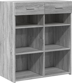 vidaXL Ντουλάπι Γκρι Sonoma 80x42,5x93 εκ. από Επεξεργασμένο Ξύλο