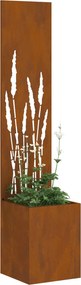 vidaXL Οθόνη Ιδιωτικότητας Κήπου Σκ rusty 32 x 32 x 150 εκ