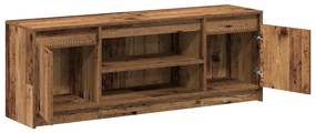 vidaXL Ντουλάπι TV με LED - Παλιό Ξύλο, 139.5x34x50 cm, Φτιαγμένο από Επεξεργασμένο Ξύλο