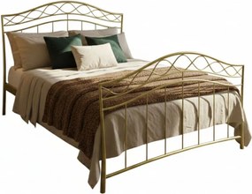 Κρεβάτι Dalida-90x190-Χρυσό-Με ποδαρικό