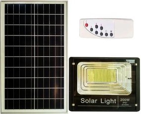 JORTAN IP66 200W LED Solar Flood Lamp