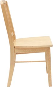 vidaXL Καρέκλες φαγητού 2 pcs Φυσικό 50 x 52,5 x 91 εκ