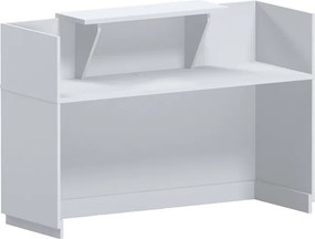 Γραφείο reception Lotus pakoworld σε λευκή απόχρωση  140x70x110εκ