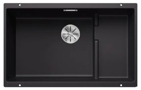 Blanco Subline-U 700-U Level Black SILGRANIT™ PuraDur™ Γρανιτένιος Νεροχύτης Υποκαθήμενος με 1 Γούρνα 73x46 cm