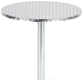 Τραπέζι Lazo pakoworld χρωμίου αλουμίνιο Φ60x70εκ