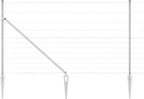 vidaXL Στύλος Περιφράξεων Γαλβανισμένο 50 x 1,4 μ Ατσάλι