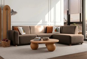 Corner Sofa S-Loft Right - Brown Brown
