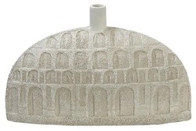 Βάζο ανάγλυφο λευκό 22cm