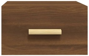 vidaXL Κομοδίνο Επιτοίχιο Καφέ Δρυς 35 x 35 x 20 εκ.