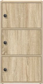 vidaXL Βιβλιοθήκη Sonoma Δρυς 40x24x77 εκ. από Επεξεργασμένο Ξύλο
