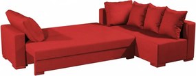 Γωνιακός καναπές Trendy-Αριστερή-285φ 185β εκ.-Κόκκινο