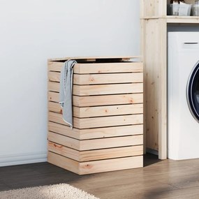 vidaXL Καλάθι Ρούχων 44x44x66 εκ. από Μασίφ Ξύλο Πεύκου