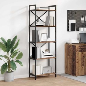 vidaXL Ράφι Βιβλίων 5 επιπέδων 56 x 34 x 171 εκ Επεξεργασμένο Ξύλο