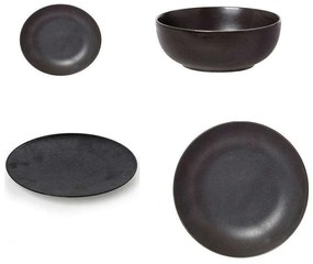 Σερβίτσιο Πιάτα Φαγητού (Σετ 20Τμχ) 47.600.40 Black Matte Cryspo Trio 20 τμχ Πορσελάνη