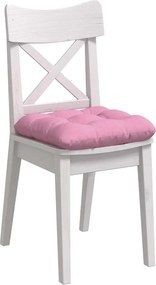 vidaXL Μαξιλάρια καθισμάτων 4 pcs Ροζ 40 x 40 x 12 εκ. ύφασμα