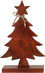 ΔΙΑΚΌΣΜΗΣΗ &amp; DECO ΣΕ ΕΟΡΤΑΣΤΙΚΌ ΠΝΕΎΜΑ XMAS TREE WOOD H40CM WALNUT A68100150