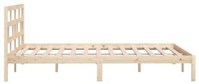 vidaXL Πλαίσιο Κρεβατιού 180 x 200 εκ. από Μασίφ Ξύλο 6FT Super King