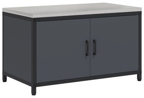 vidaXL Ντουλάπα Αποθήκευσης Κουζίνας Ανθρακί 60 x 50 x 92 εκ. Ατσάλι