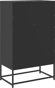 vidaXL Ντουλάπι Μαύρο 68x39x111,5 εκ. από Χάλυβα