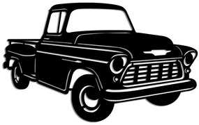 Διακοσμητικό Τοίχου Chevy 3200 Pickup 891TNL3432 60x36cm Black Wallity Μέταλλο