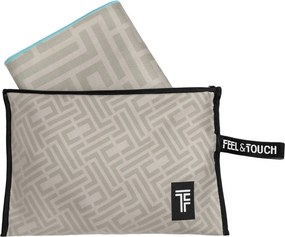 Πετσέτα Θαλάσσης Microfiber 2 Όψεων + Νεσεσέρ Παραλίας (2τμχ) Feel & Touch Motivo 07