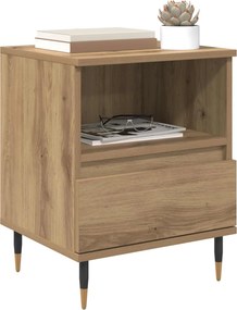 vidaXL Κομοδίνο Artisan Oak 40 x 35 x 50 εκ. Επεξεργασμένο Ξύλο