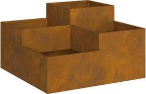vidaXL Γλάστρα Κήπου Σκ rusty 80 x 80 x 48 εκ.