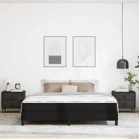 vidaXL Κρεβάτι Άλλο Μαύρο 180 x 200 cm Τεχνητό δέρμα