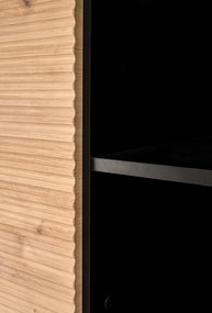 MURANO KM-3 chest, color: artisan oak/black DIOMMI V-PL-MURANO-KM-3