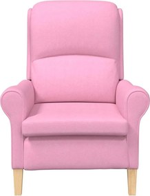 vidaXL Πολυθρόνα Ροζ 76 x 94 x 102 εκ. ύφασμα