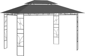 vidaXL Κιόσκι Ανθρακί 4 x 3 x 2,7 μ. 160 γρ./μ²