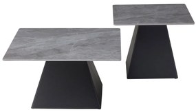 ΤΡΑΠΕΖΙΑ ΣΑΛΟΝΙΟΥ QUBER HM18260.03 ΚΕΡΑΜΙΚΑ TOP ΟΨΗ ΓΚΡΙ ΜΑΡΜΑΡΟ-ΤΕΤΡΑΓΩΝΑ
