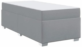 vidaXL Σκελετός Κρεβατιού Άλλο Ανοιχτό γκρι 100 x 200 cm ύφασμα