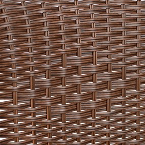 Καρέκλα - Πολυθρόνα CAMEL C5015.02 Μεταλλική Καφέ με Wicker 48x48-53x72 εκ. 48x53x72 εκ.