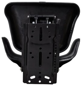 vidaXL Κάθισμα Τρακτέρ με Ανάρτηση Μαύρο