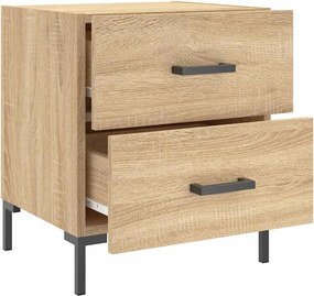 VidaXL Κομοδίνα 2 τεμ. Sonoma Δρυς 40 x 35 x 47,5 εκ. Επεξεργ. Ξύλο