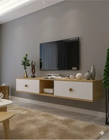 Stewehome Επιτοίχια βάση τηλεόρασης από μοριοσανίδα 150x30x26 cm