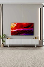 Έπιπλο Τηλεόρασης Λευκό CLOSOO 200x29x20