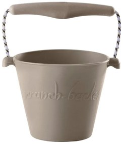 Κουβαδάκι από ανακυκλώσιμη σιλικόνη Warm Grey Scrunch