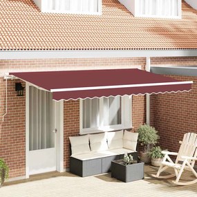vidaXL Σκηνίτσα Αναδιπλούμενη Μπορντό 400 x 200 cm