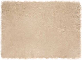 vidaXL Χαλί από τεχνητό πρόβειο δέρμα TAFALLA Μπεζ 120 x 170 cm