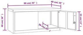 Αρχειοθήκη Ανθρακί 90 x 40 x 220 εκ. Ατσάλινη - Ανθρακί