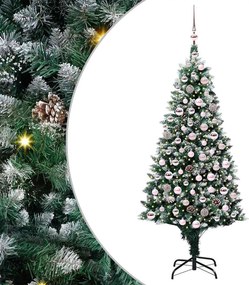 vidaXL Τεχνητό Χριστουγεννιάτικο Δέντρο με 300 LED Πράσινο 180 cm