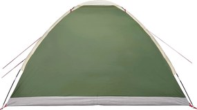 vidaXL Σκηνή Camping 4 ατόμων Πράσινο 185T Πολυεστέρας με επικάλυψη PU