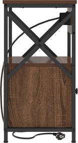 vidaXL Κομοδίνο Καφέ δρυς 40 x 31 x 60 εκ. Επεξεργασμένο ξύλο